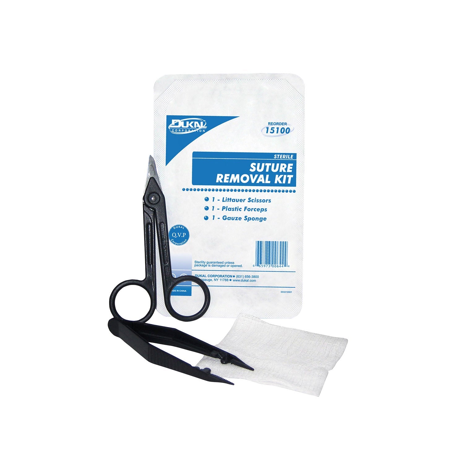 Dukal® Sterile Suture Removal Kit – Single-Use, Box of 50