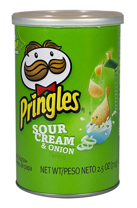 Pringles Sour Cream & Onion Potato Chips- 2.5 oz.