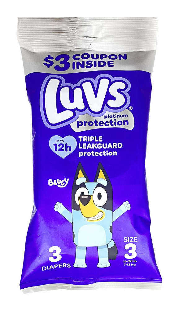 DBM - Luvs Platinum Diapers Size 3 - 3ct