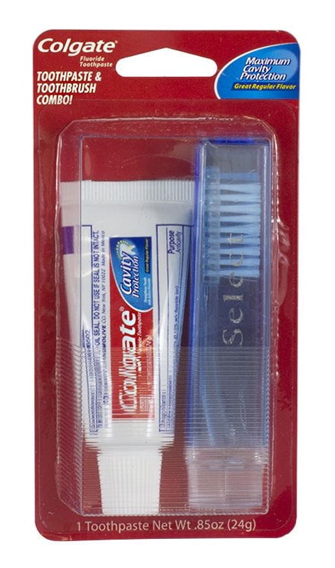 Colgate Paste & Travel Toothbrush - 0.85 oz. Carded