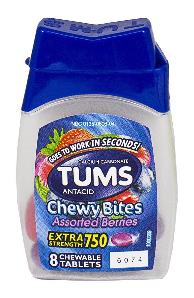 Tums Chewy Bites Mixed Berry – Bottle of 8