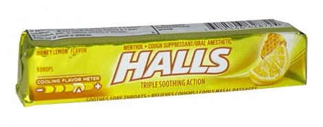 Halls Cough Suppressant Honey Lemon - Stick of 9 Drops